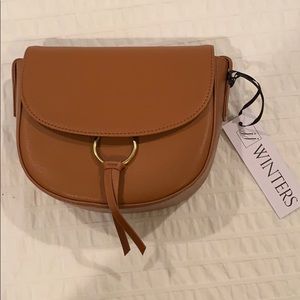 Brown Leather cross body bag